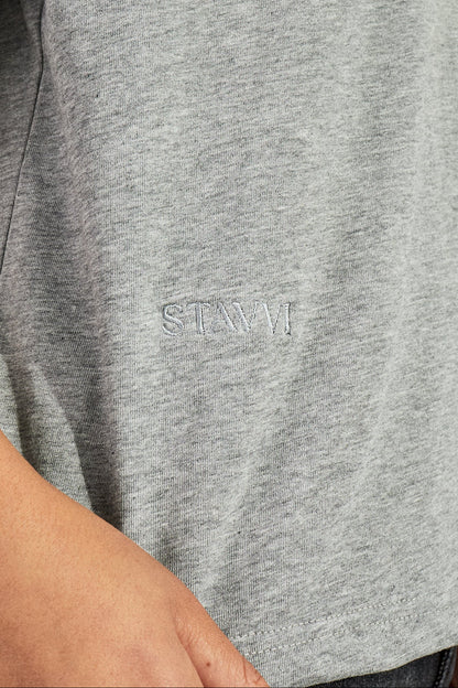 Cotton Boxy Tee (Grey)