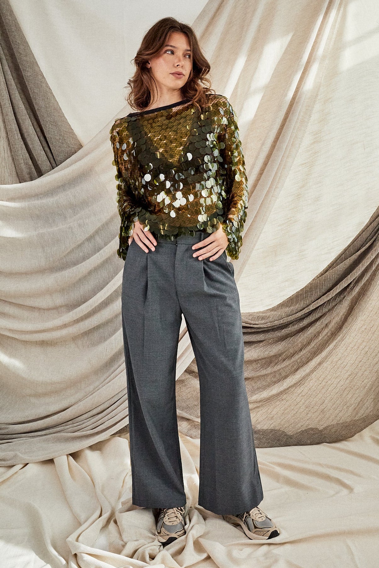 Grey Wool Trousers