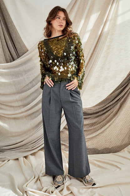 Grey Wool Trousers