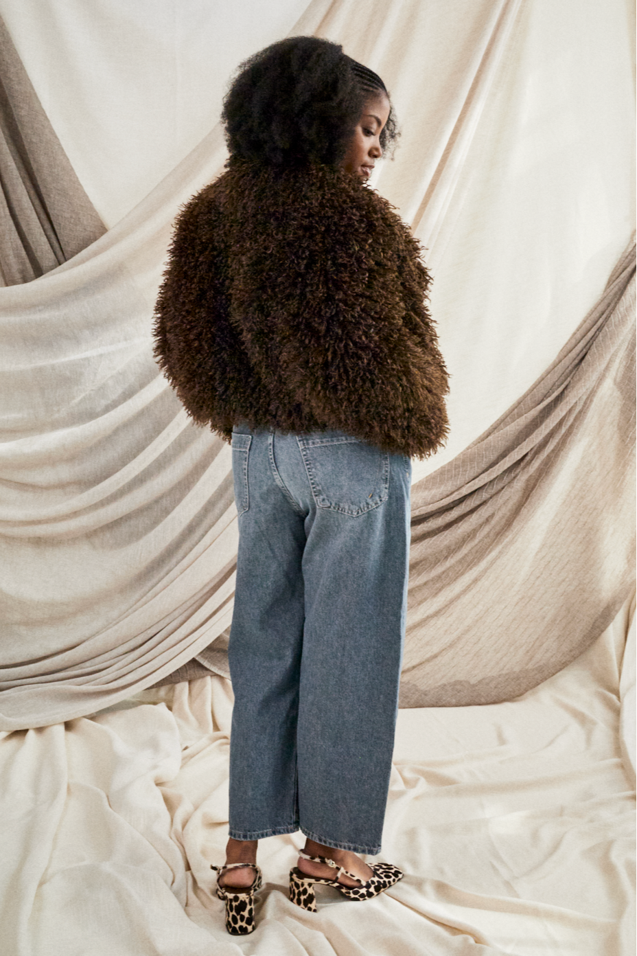 Mongolian Faux Fur Coat