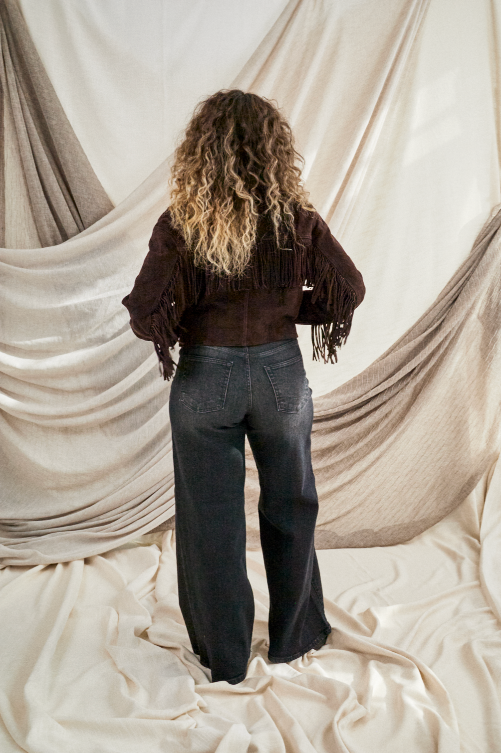 Suede Fringe Jacket