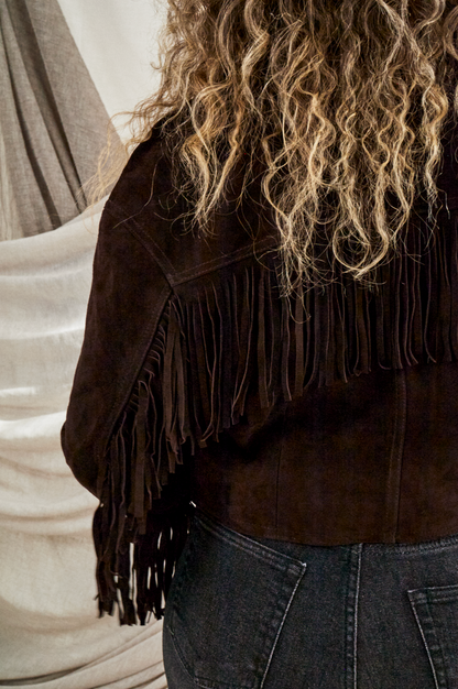 Suede Fringe Jacket