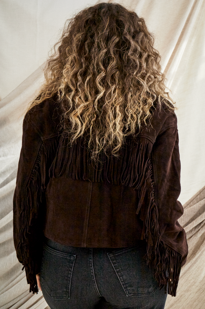 Suede Fringe Jacket