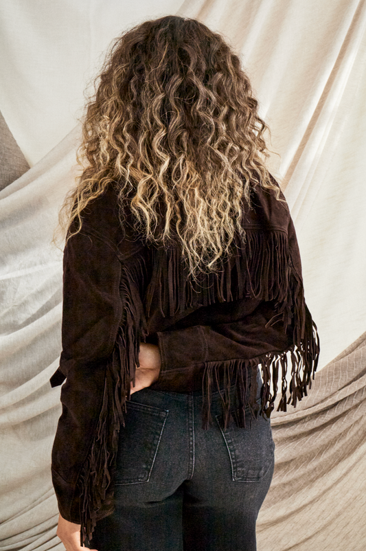Suede Fringe Jacket