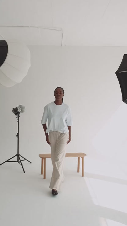 The Odele Trouser in Dune Linen
