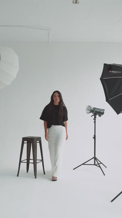 The Callisto Skirt in Iceflower